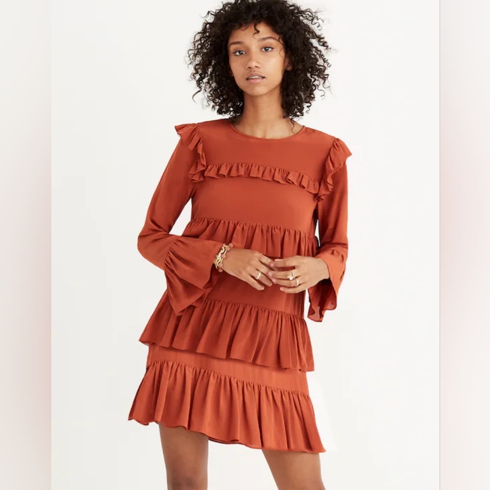 Madewell silk waterlily dress Size 0